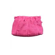 Gevlochten leren Baby Lissa Pouch Claramonte , Pink , Dames