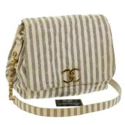 Pre-owned Canvas chanel-bags Chanel Vintage , Beige , Dames