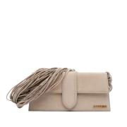 Pre-owned Suede shoulder-bags Jacquemus Pre-owned , Beige , Dames