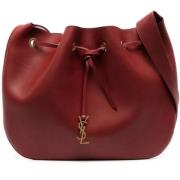 Pre-owned Leather shoulder-bags Yves Saint Laurent Vintage , Red , Dam...