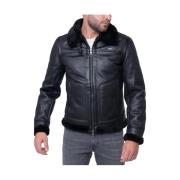 Zwarte Jassen voor Mannen Guess , Black , Heren