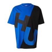 Heren Casual T-shirt Hugo Boss , Blue , Heren