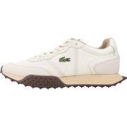 Stijlvolle Heren Casual Sneakers Lacoste , Beige , Heren