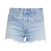 501 Original Short Ojai Levi's , Blue , Dames