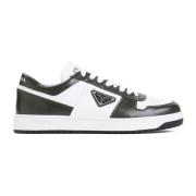 Zwarte Sneakers Militaire Stijl Prada , Black , Heren