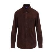 Dameskleding Shirts Bruin Aw24 Ralph Lauren , Brown , Dames