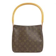 Pre-owned Canvas handbags Louis Vuitton Vintage , Brown , Dames