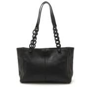 Pre-owned Leather chanel-bags Chanel Vintage , Black , Dames