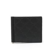 Pre-owned Leather wallets Gucci Vintage , Black , Heren