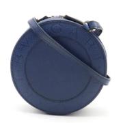 Pre-owned Leather shoulder-bags Bvlgari Vintage , Blue , Dames