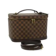 Pre-owned Canvas handbags Louis Vuitton Vintage , Black , Dames