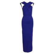 Pre-owned Viscose dresses Stella McCartney Pre-owned , Blue , Dames