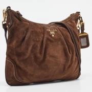 Pre-owned Suede prada-bags Prada Vintage , Brown , Dames