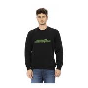 Sweatshirt met Ronde Hals en Print Automobili Lamborghini , Black , He...