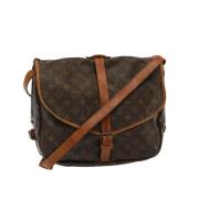 Pre-owned Canvas shoulder-bags Louis Vuitton Vintage , Brown , Dames