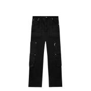 Denim Workshop Broek in Zwart Represent , Black , Heren