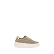 Bruine Dames Sneakers Stijlvol Comfort Nerogiardini , Beige , Dames