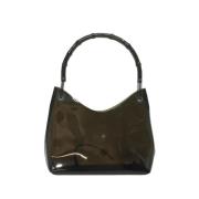 Pre-owned Vinyl handbags Gucci Vintage , Black , Dames