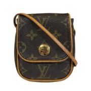 Pre-owned Canvas shoulder-bags Louis Vuitton Vintage , Brown , Dames