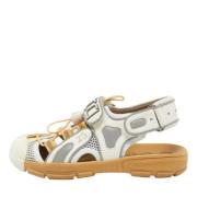 Pre-owned Leather sandals Gucci Vintage , White , Dames