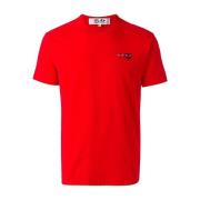 Casual Katoenen T-shirt Comme des Garçons , Red , Heren