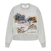 Sweatshirt met geborduurd patroon Munthe , Gray , Dames