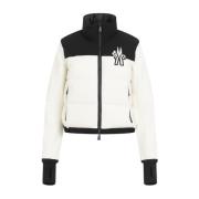 Witte Jas voor Stijlvolle Vrouwen Moncler , White , Dames