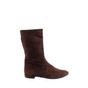 Pre-owned Suede boots Prada Vintage , Brown , Dames