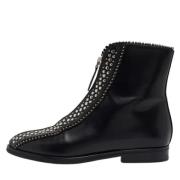 Pre-owned Leather boots Alaïa Pre-owned , Black , Dames