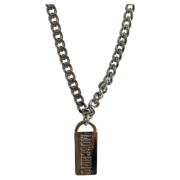 Pre-owned Metal necklaces Moschino Pre-Owned , Black , Dames