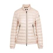 Beige Neutrale Tinten Modieuze Jas Moncler , Pink , Dames