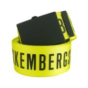 Limoen Gele Clip Riem Bikkembergs , Yellow , Heren