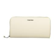 Beige Damesportemonnee met Ritssluiting Calvin Klein , Beige , Dames