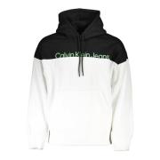 Hoodie Wit Lange Mouw Katoen Calvin Klein , White , Heren