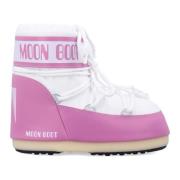 Roze Witte Gesloten Schoenen Icon Low Moon Boot , Pink , Dames