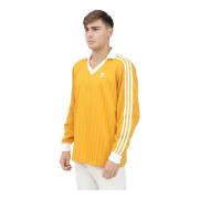 Kleurrijk Langarm Voetbal T-shirt Adidas Originals , Yellow , Heren