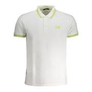 Wit Poloshirt met Geborduurd Logo Cavalli Class , White , Heren