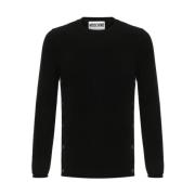 Stijlvolle Sweaters voor Trendy Looks Moschino , Black , Heren