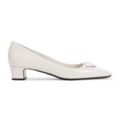 Witte Pumps Verhoog Stijl Luxueus Leer Prada , White , Dames