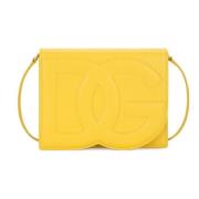 Logo Schoudertas Dolce & Gabbana , Yellow , Dames