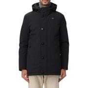 Stijlvolle Winterjas met Afneembare Capuchon Blauer , Black , Heren