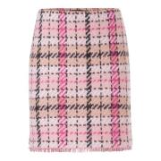 Jacquard Gebreide Minirok Marc Cain , Pink , Dames