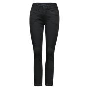 Casual Fit Slim Legs Jeans Street One , Black , Dames