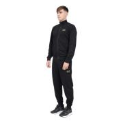 Zwart Trainingspak Minimalistisch Ontwerp Emporio Armani EA7 , Black ,...