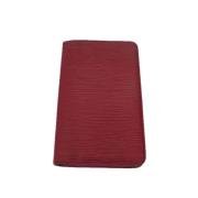 Pre-owned Leather wallets Louis Vuitton Vintage , Red , Dames