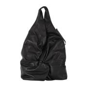 Elisa Leren Shopper Tas Vic Matié , Black , Dames