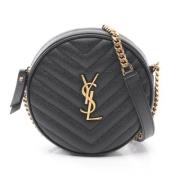 Pre-owned Leather shoulder-bags Yves Saint Laurent Vintage , Black , D...