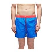 Heren Zijlogo Boxer Zwembroek Sundek , Blue , Heren