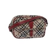 Pre-owned Nylon shoulder-bags Burberry Vintage , Beige , Dames