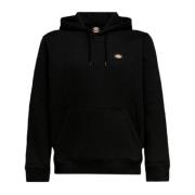 Heren Zwart Print Hoodie Dickies , Black , Heren